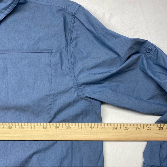 Reel Legends Vented Fishing Blue Long Sleeve Men’s Size Large. - Picture 4 of 7